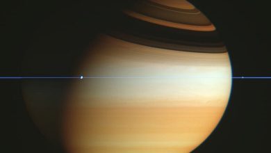 عکس روز ناسا از صفحه حلقه‌های زحل