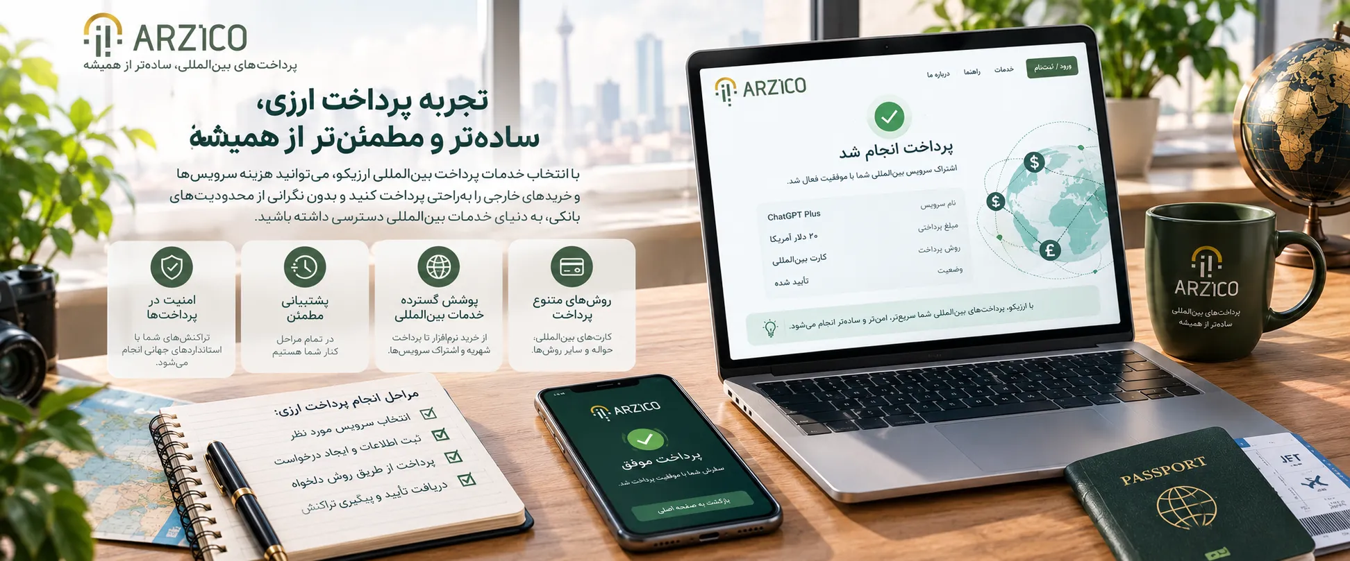 ارزیکو چه خدماتی را معرفی کرده است؟ | ارزیکو