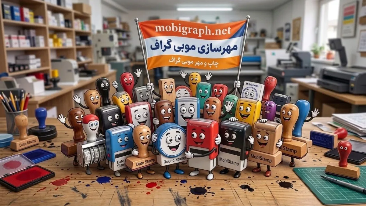 مجموعه مهرهای رسمی بانکی و فروشگاهی اتوماتیک موبی گراف